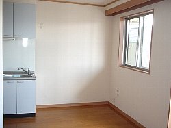 明るいリビング 賃貸アパート